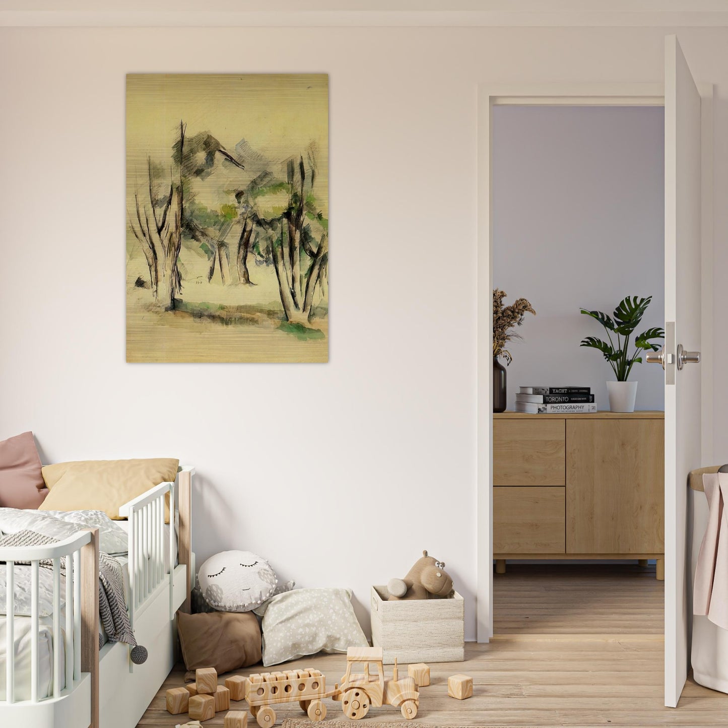 Trees - Paul Cézanne Brushed Aluminum Print - 70x100 cm / 28x40 inches | Paul Cézanne Aluminum Print | Paul Cézanne Prints