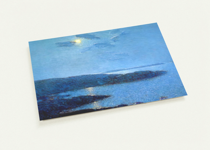 Moonlight By Childe Hassam Pack of 10 Post Cards | Childe Hassam Post Cards | A6 (10.5 x 14.8 cm) - 4.1 x 5.8 inches
