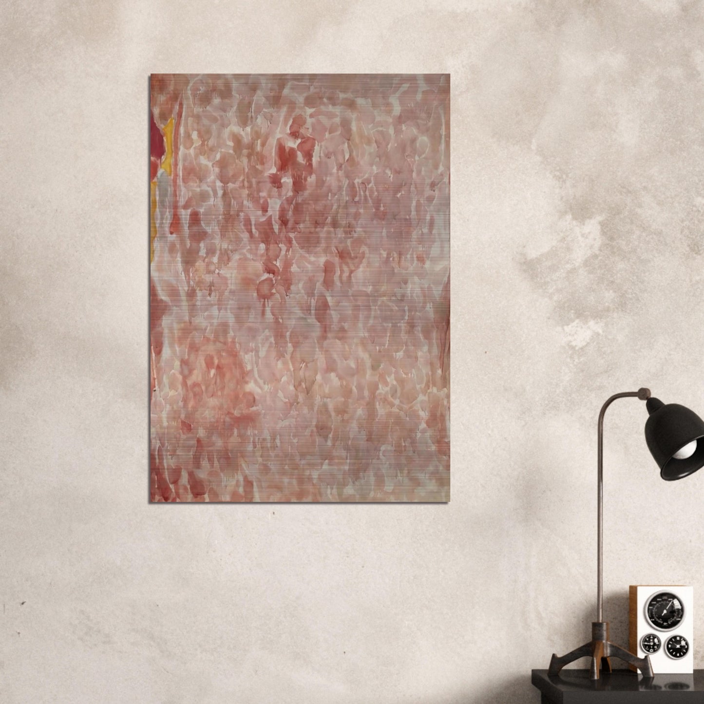 Red and Pink - Sam Francis Brushed Aluminum Print - 70x100 cm / 28x40 inches | Sam Francis Aluminum Print | Sam Francis Prints