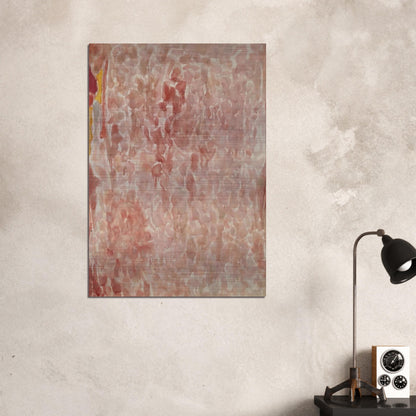 Red and Pink - Sam Francis Brushed Aluminum Print - 70x100 cm / 28x40 inches | Sam Francis Aluminum Print | Sam Francis Prints