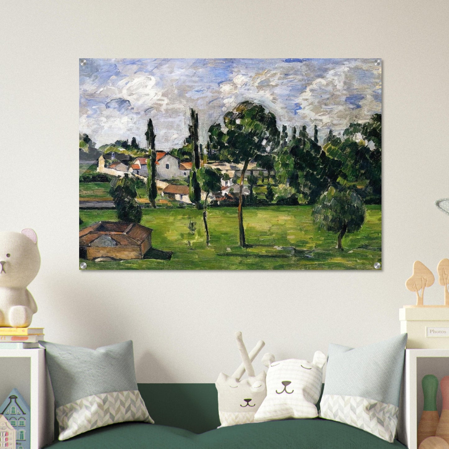 Landscape with Waterline - Paul Cézanne Acrylic Print - 70x100 cm / 28x40″ inches