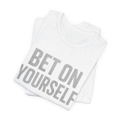 Fitness Motivation Tee - Gymish Lifestyle Bet On Yourself Workout Shirts for Men