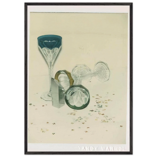 Committee 2000 Champagne Glasses - Andy Warhol Framed Art Print – Black Wooden Frame - Default Title - -Framed Art Print