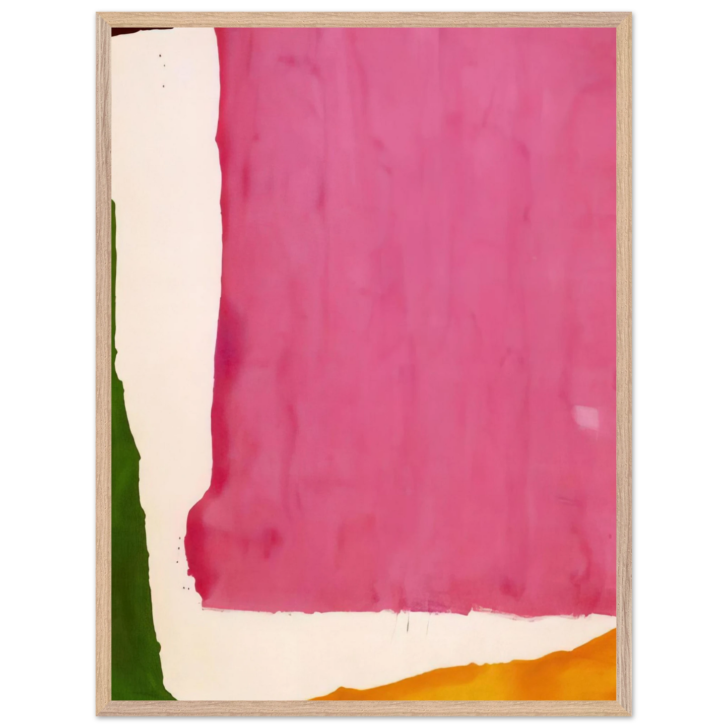 Helen Frankenthaler - Mauve District - 1966 Wall art - A1 (59.4 x 84.1  cm) - Premium Wooden Framed Poster With Fine Art Paper - Black frame
