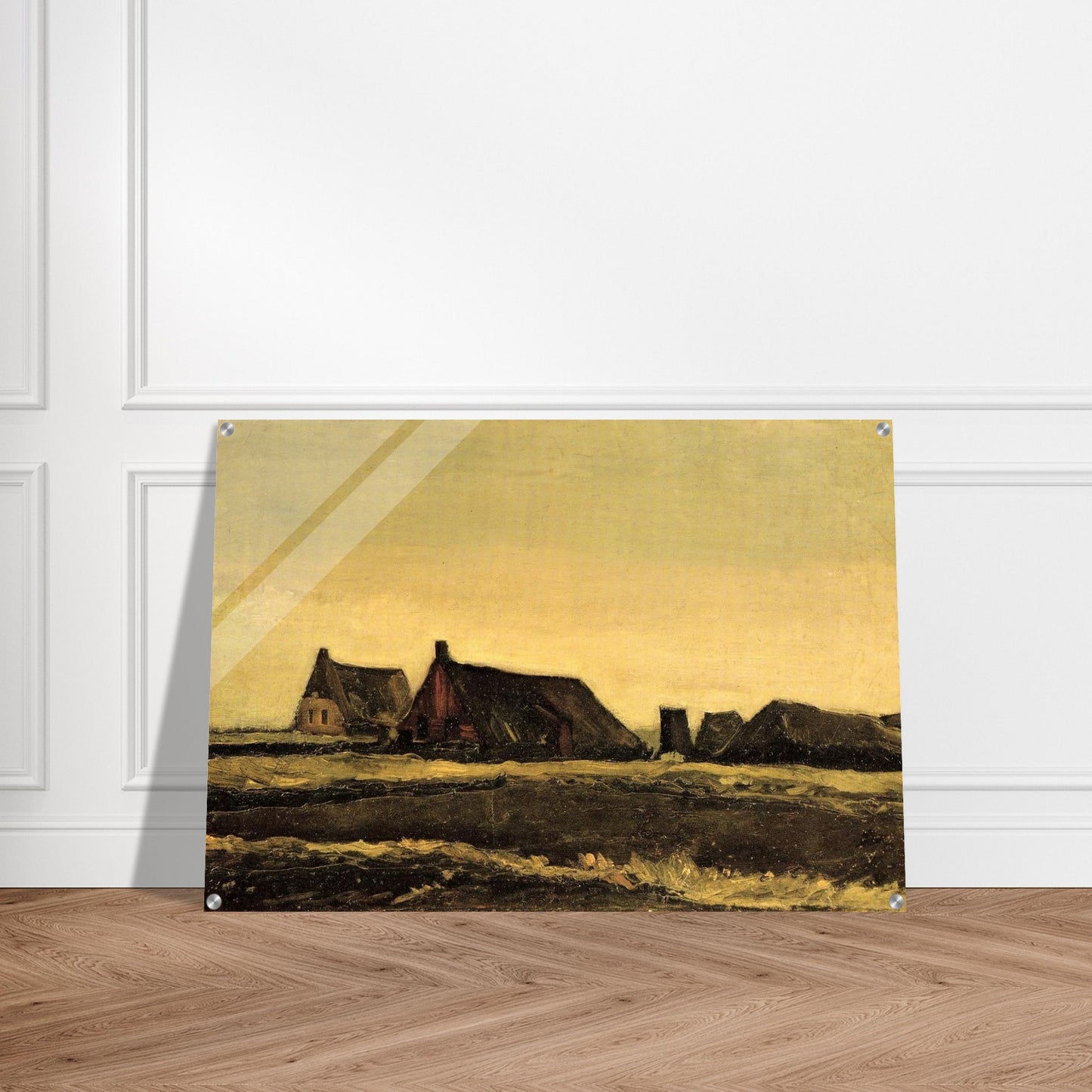 Cottages - Vincent van Gogh Acrylic Print - 70x100 cm / 28x40″ inches