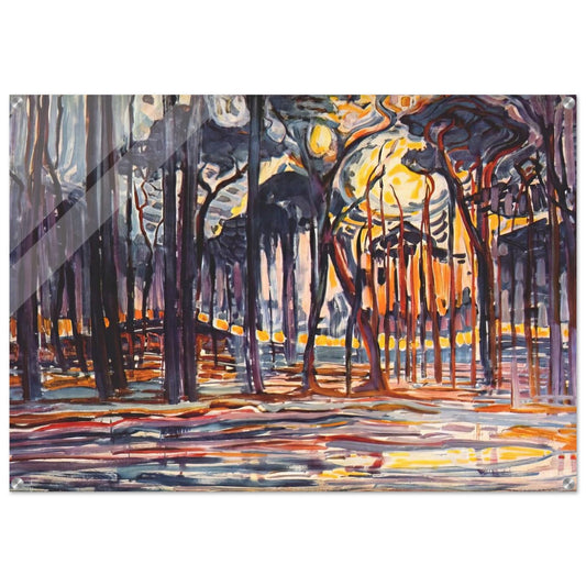 Woods near Oele - Piet Mondrian Acrylic Print - 70x100 cm / 28x40″ inches