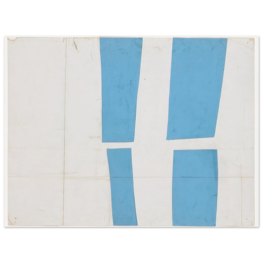 Ellsworth Kelly - Blue and White Fine Art Poster - Default Title