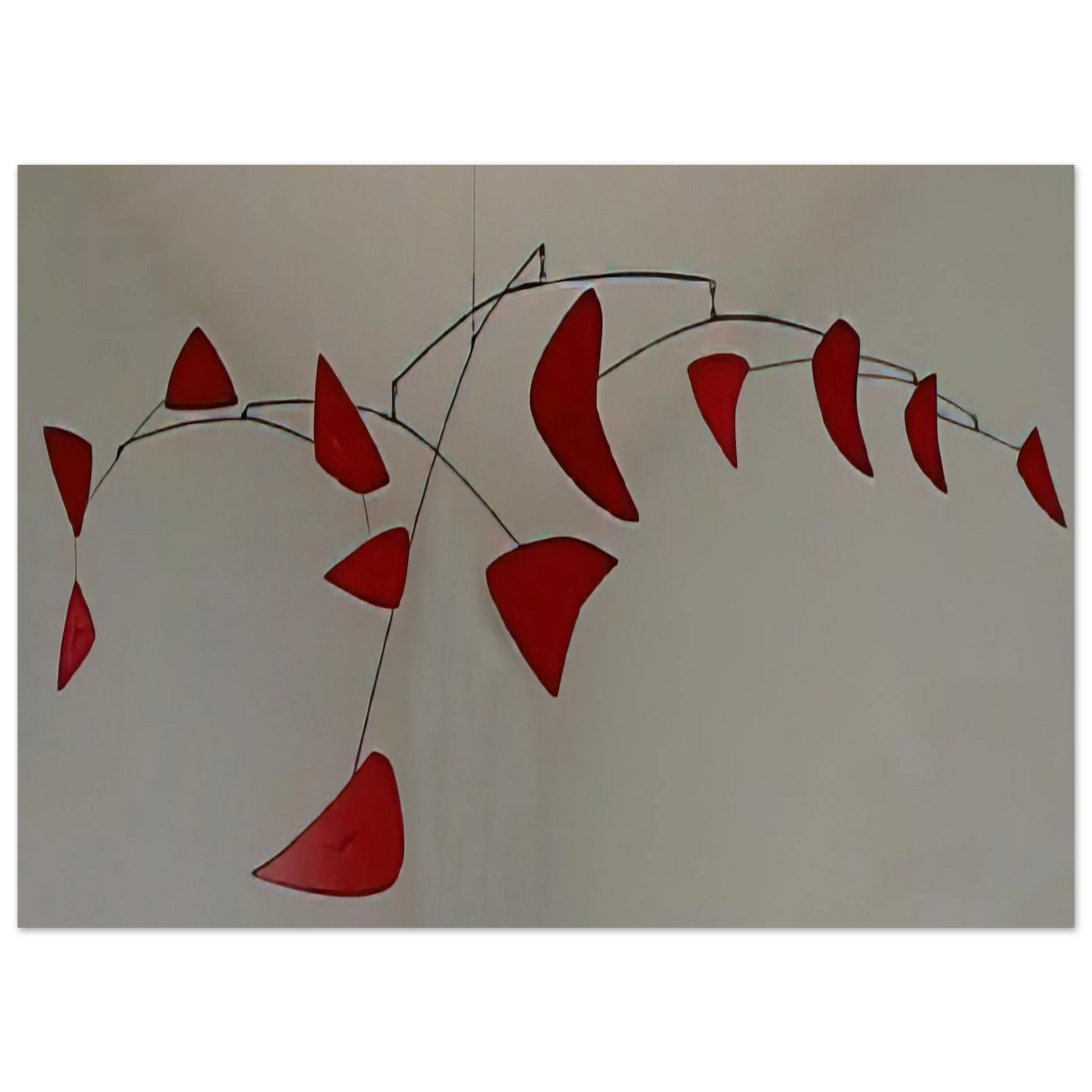 Alexander Calder - RED MOBILE 1956 Fine Art Poster - 75x100 cm / 30x40 inches