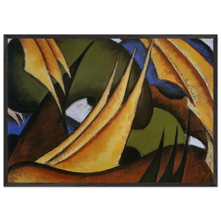 Sails - 1912 - Arthur Dove 70x100 cm / 28x40 inches Framed Art Print – Black Wooden Frame