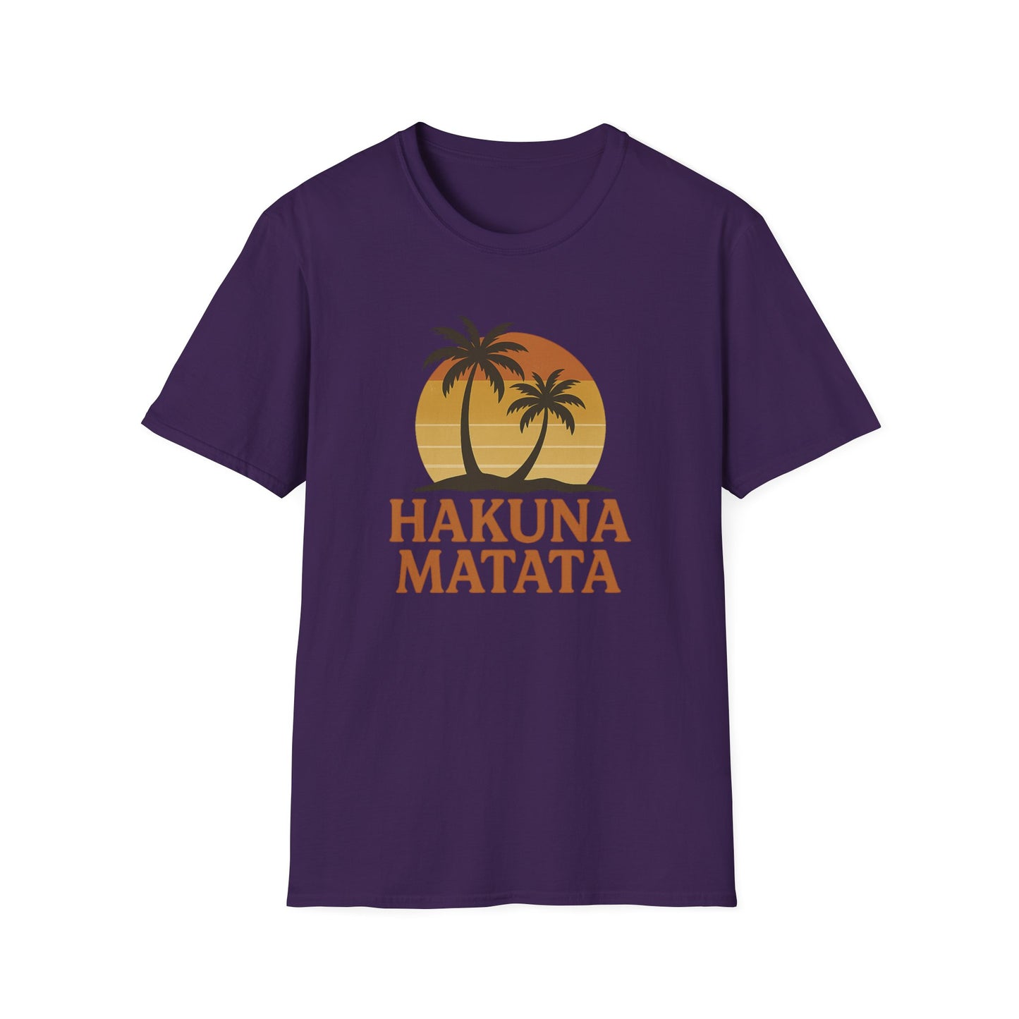 Hakuna Matata Maglietta Grafica Retro, Maglietta Positiva Senza Pensieri, T-Shirt Ispirata agli Anni '90, Top con Citazione di Buonumore, Regalo Unisex