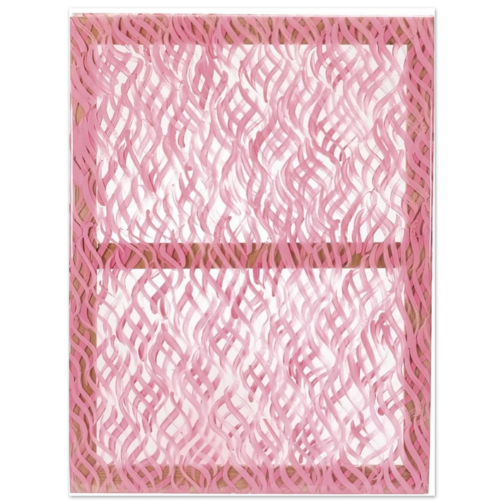 Carla Accardi - Segni rosa - 1967  75x100 cm / 30x40inches Fine Art Poster