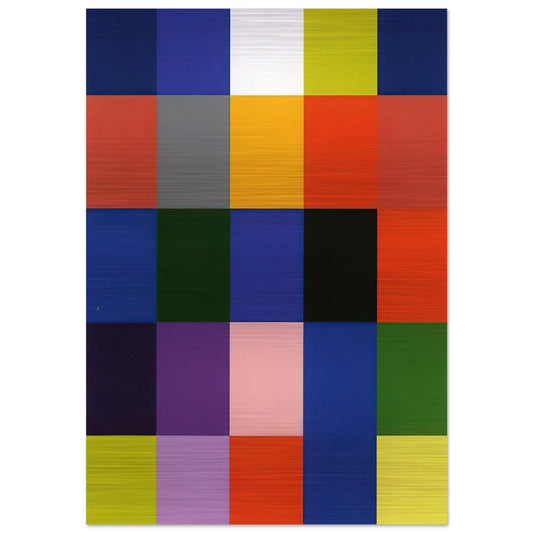 25 COLOURS 2007 - Gerhard Richter Brushed Aluminum Print - 70x100 cm / 28x40 inches | Gerhard Richter Aluminum Print | Gerhard Richter Prints