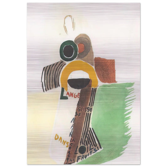 ROBE POEME L ANGE A GLISSE 1922 - Sonia Delaunay Brushed Aluminum Print - 70x100 cm / 28x40 inches | Sonia Delaunay Aluminum Print | Sonia Delaunay Prints