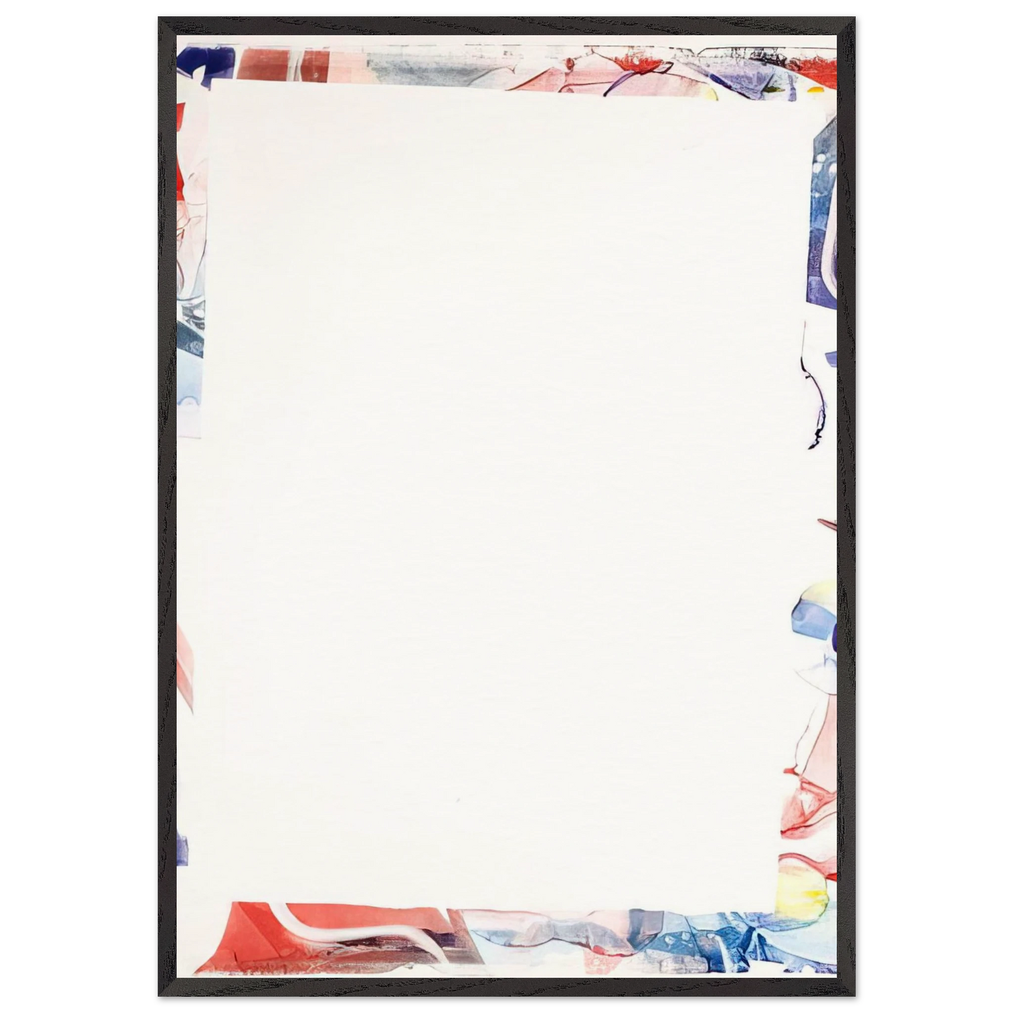Untitled  SFM66-03  - Sam Francis Framed Art Print – Black Wooden Frame - Default Title - -Framed Art Print