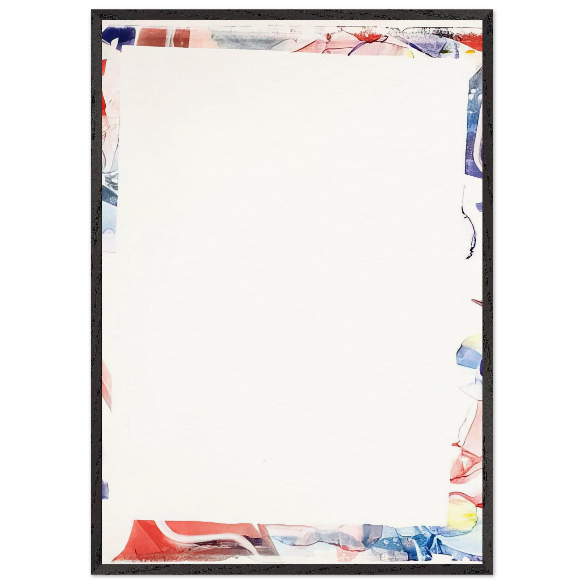 Untitled  SFM66-03  - Sam Francis Framed Art Print – Black Wooden Frame - Default Title - -Framed Art Print