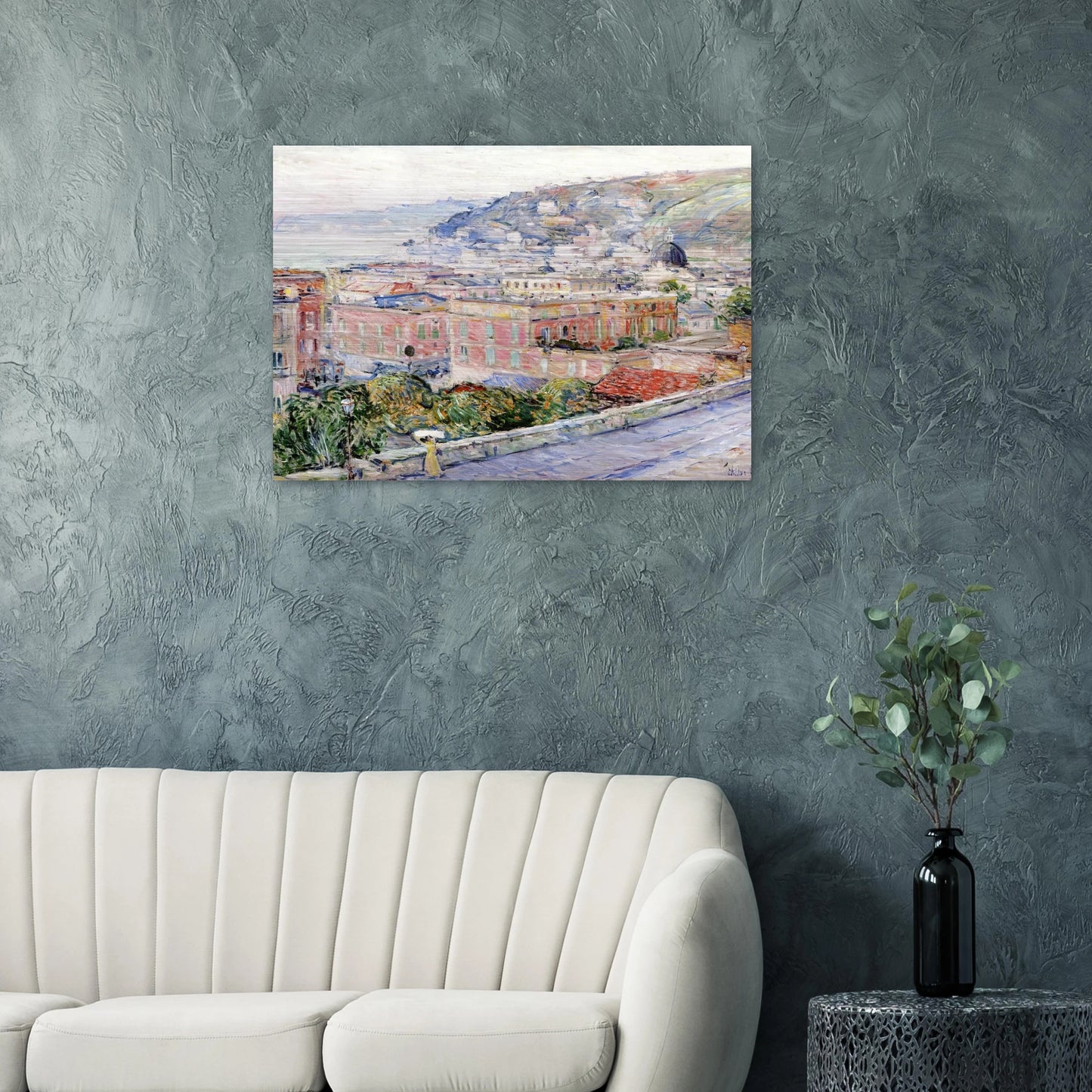 Naples - Childe Hassam Brushed Aluminum Print - 70x100 cm / 28x40 inches | Childe Hassam Aluminum Print | Childe Hassam Prints