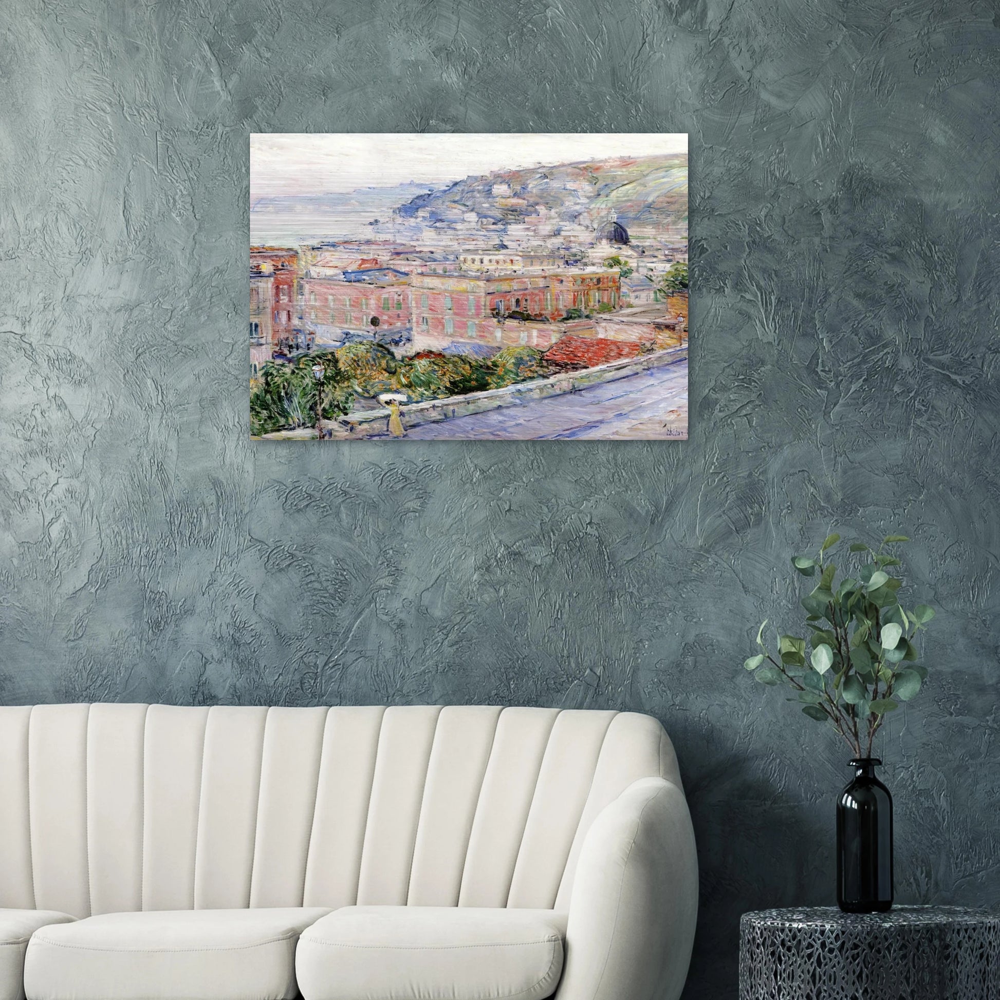 Naples - Childe Hassam Brushed Aluminum Print - 70x100 cm / 28x40 inches | Childe Hassam Aluminum Print | Childe Hassam Prints