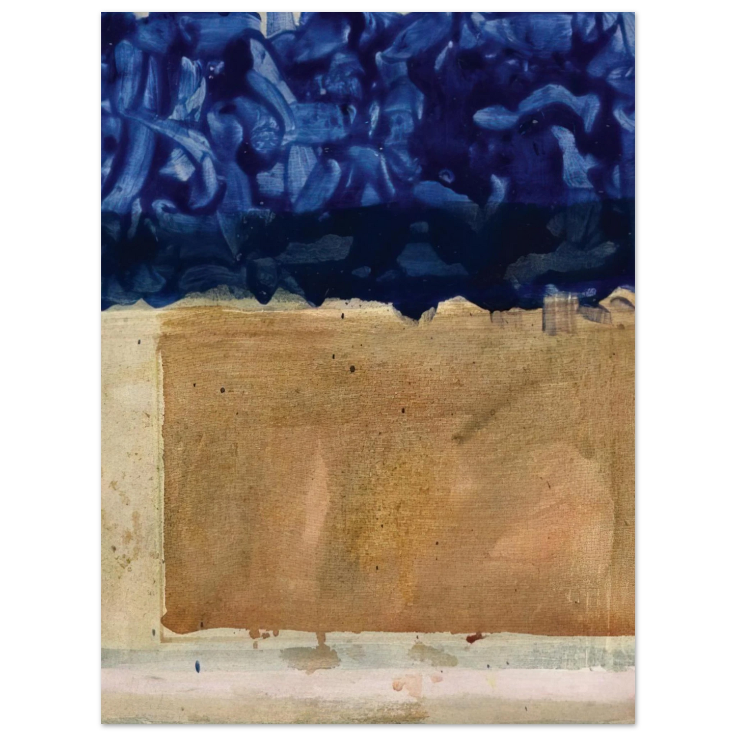 Helen Frankenthaler - Shoreline - 1952 Wall art - 30x30 cm / 12x12 inches - Fine Art Poster - -