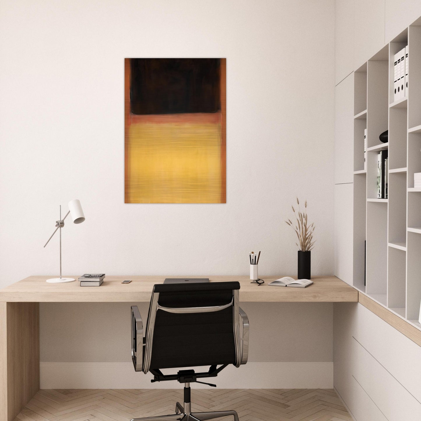 No.9 Dark over Light Earth - 1954 - Mark Rothko Brushed Aluminum Print - 70x100 cm / 28x40 inches | Mark Rothko Aluminum Print | Mark Rothko Prints