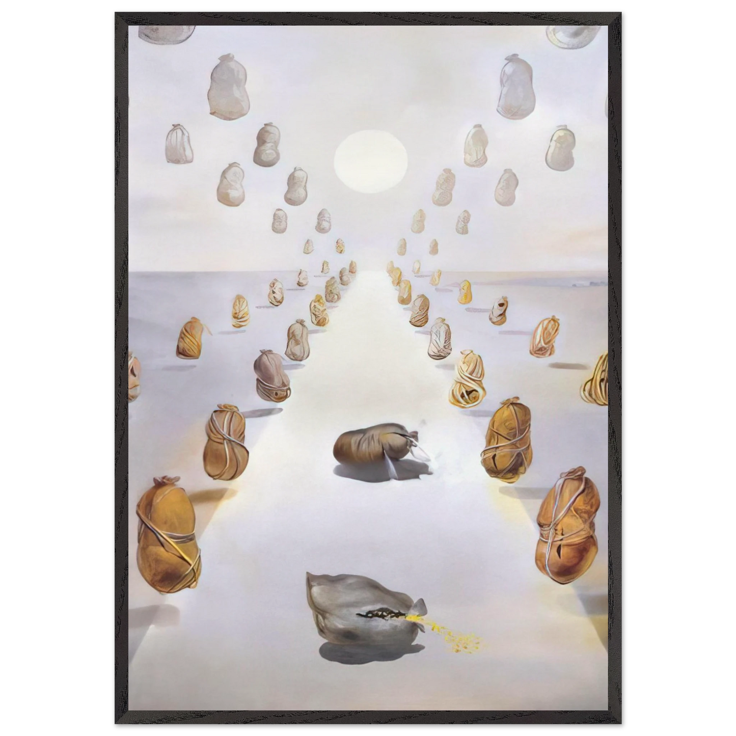 THE PATH OF ENIGMAS SECOND VERSION - Salvador Dali Framed Art Print – Black Wooden Frame - Default Title - -Framed Art Print