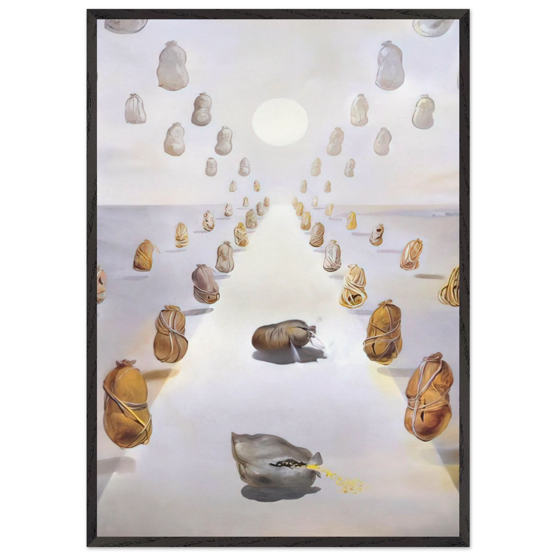 THE PATH OF ENIGMAS SECOND VERSION - Salvador Dali Framed Art Print – Black Wooden Frame - Default Title - -Framed Art Print