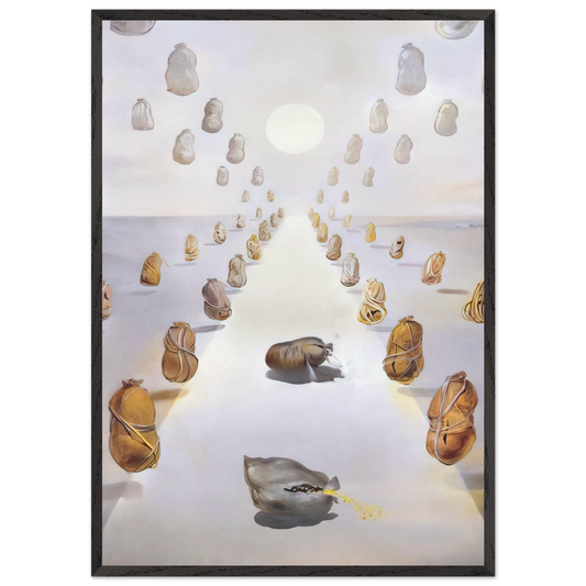 THE PATH OF ENIGMAS SECOND VERSION - Salvador Dali Framed Art Print – Black Wooden Frame - Default Title - -Framed Art Print