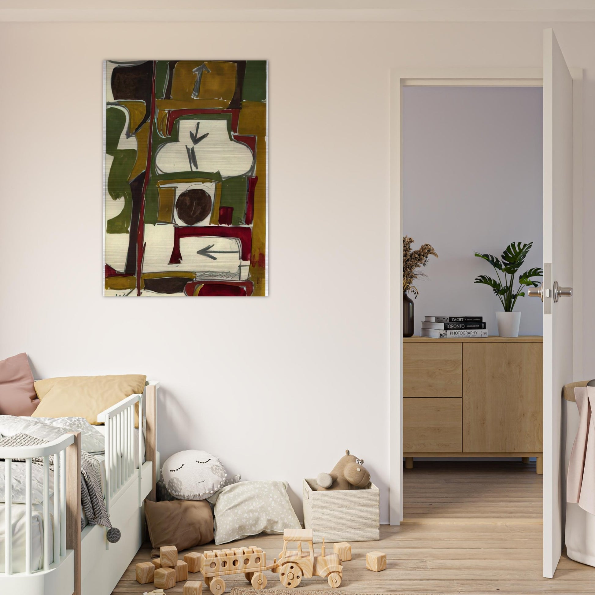 Untitled - 1956 - Will Barnet Brushed Aluminum Print - 70x100 cm / 28x40 inches | Will Barnet Aluminum Print | Will Barnet Prints