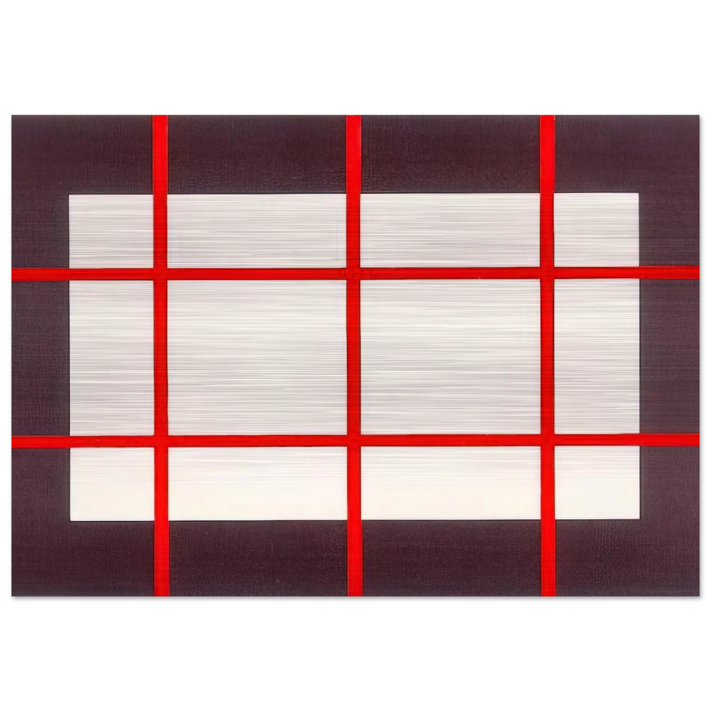 Untitled from Artists Against Torture Portfolio - 1993 - Donald Judd Brushed Aluminum Print - 70x100 cm / 28x40 inches | Donald Judd Aluminum Print | Donald Judd Prints