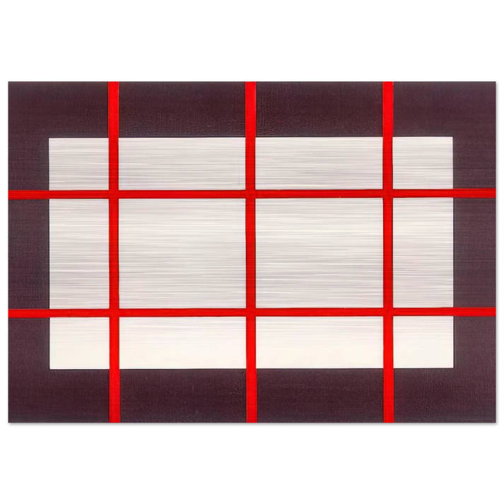 Untitled from Artists Against Torture Portfolio - 1993 - Donald Judd Brushed Aluminum Print - 70x100 cm / 28x40 inches | Donald Judd Aluminum Print | Donald Judd Prints