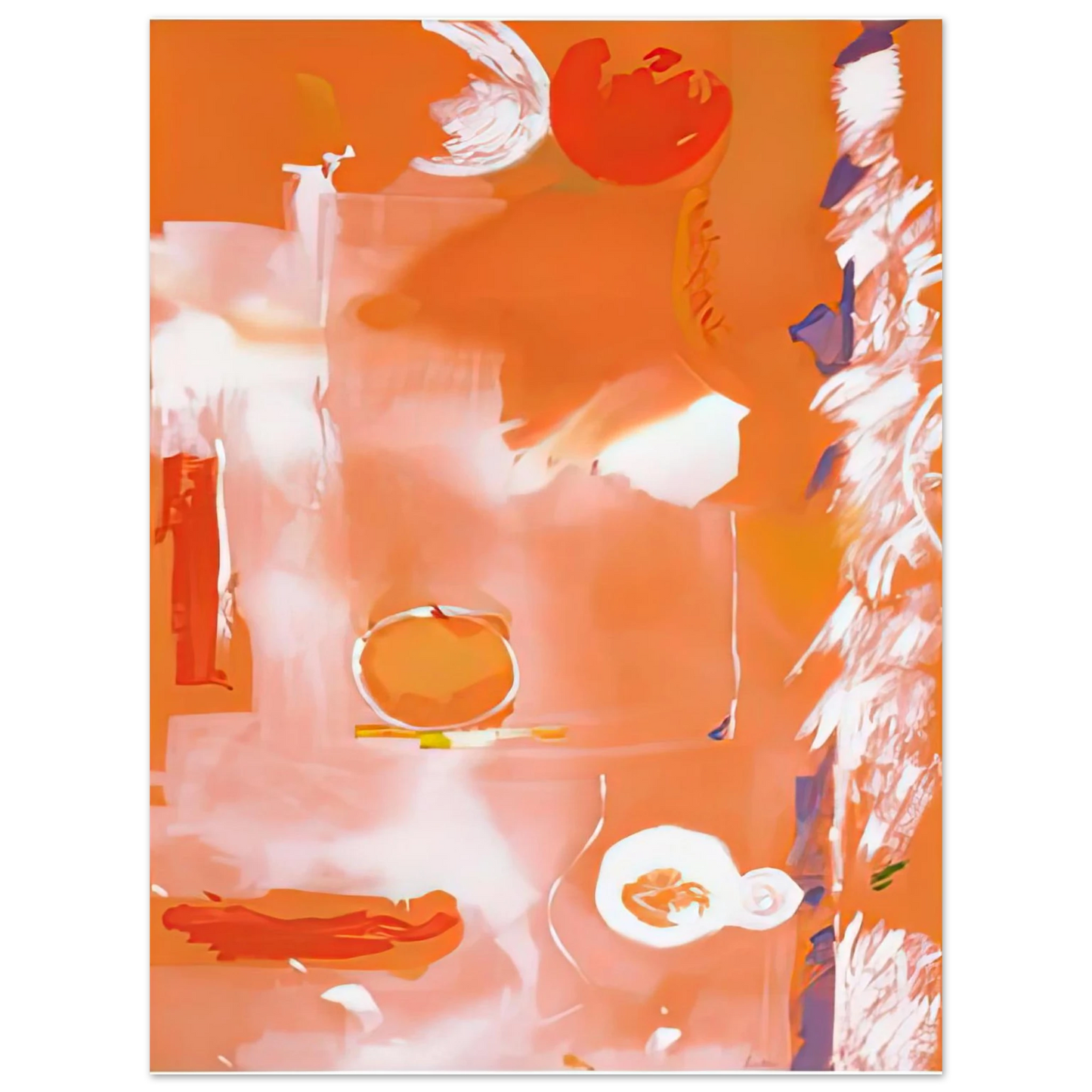 Helen Frankenthaler - Seeing the Moon on a Hot Summer Day, 1987- Wall Art - 21x29.7 cm / 8x12" - Fine Art Poster - -