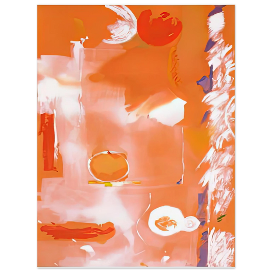 Helen Frankenthaler - Seeing the Moon on a Hot Summer Day, 1987- Wall Art - 21x29.7 cm / 8x12" - Fine Art Poster - -