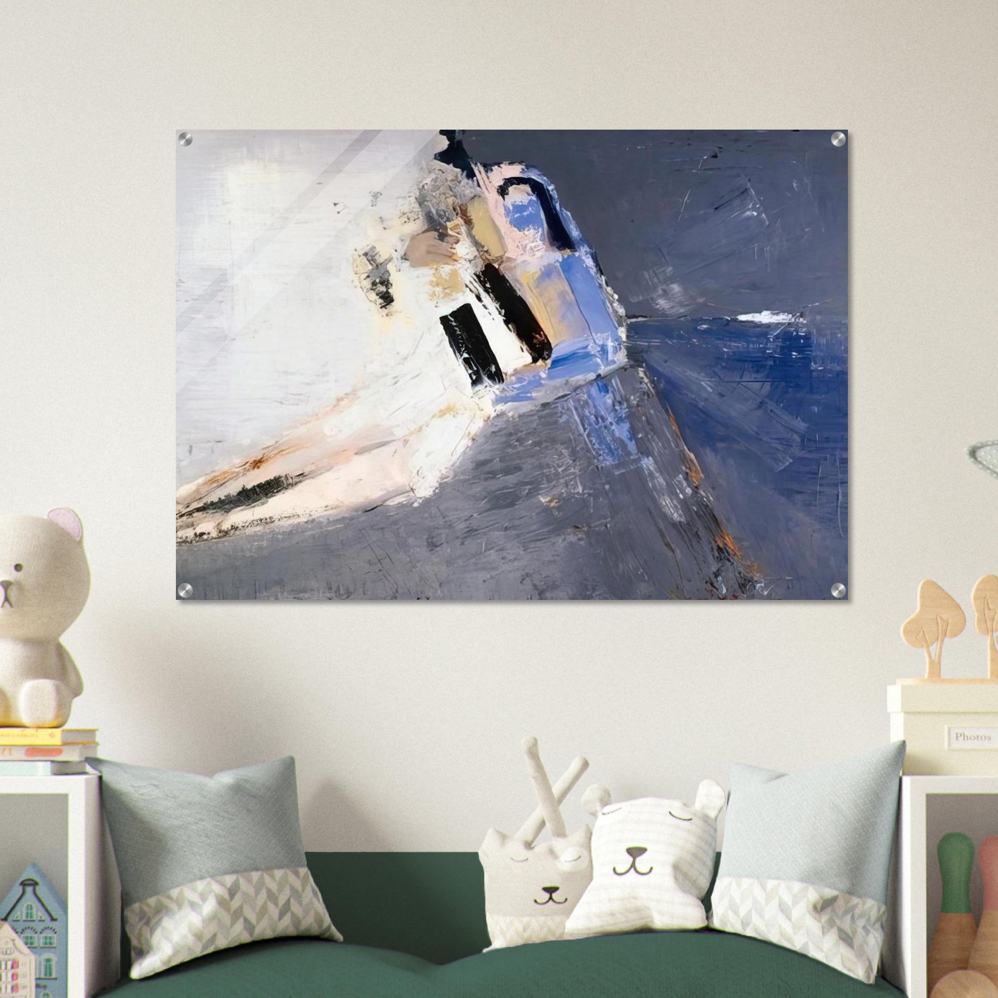 Figure accoudée - 1953 - Nicolas de Stael Acrylic Print - 70x100 cm / 28x40″ inches | Nicolas de Stael Wall Art | Nicolas de Stael Prints