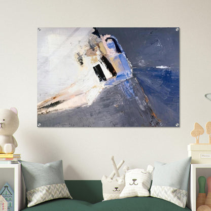 Figure accoudée - 1953 - Nicolas de Stael Acrylic Print - 70x100 cm / 28x40″ inches | Nicolas de Stael Wall Art | Nicolas de Stael Prints