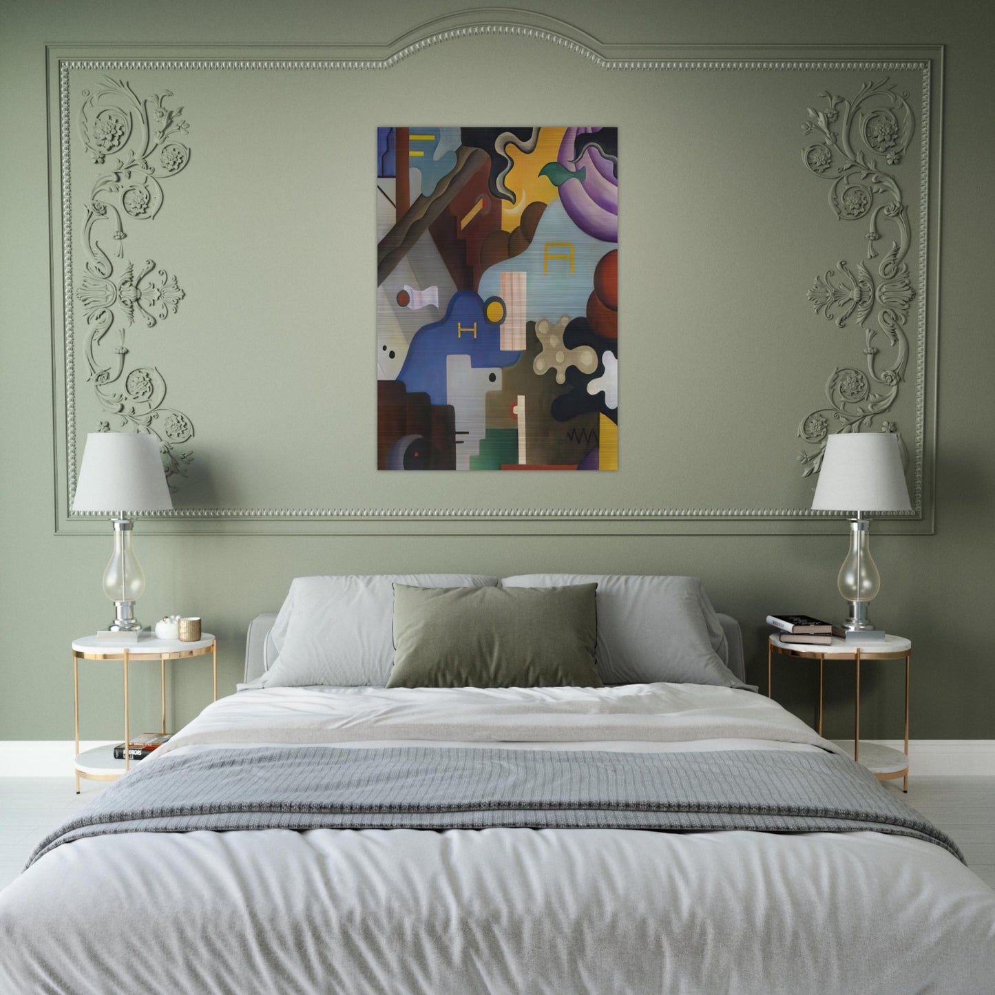 Composizione futurista - Abstract Art, Dada - Julius Evola Brushed Aluminum Print - 70x100 cm / 28x40 inches | Julius Evola Aluminum Print | Julius Evola Prints