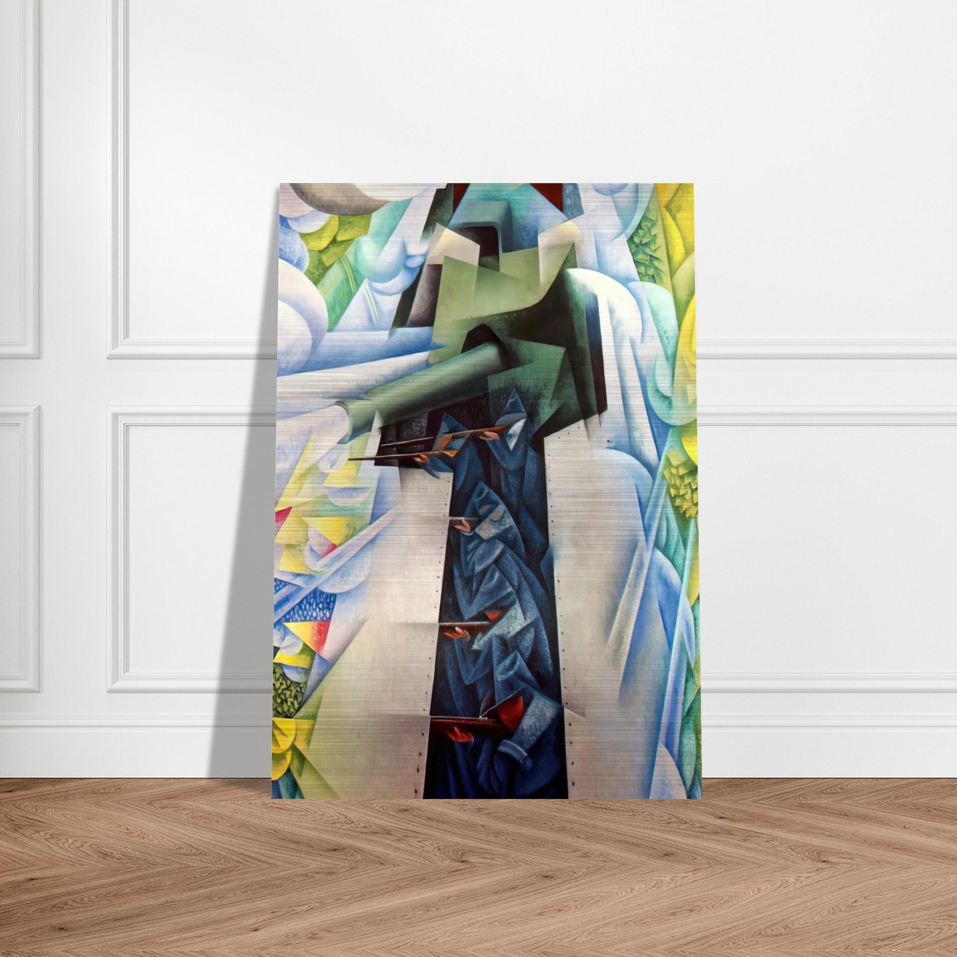 ARMTRAIN - Carlo Carra Brushed Aluminum Print - 70x100 cm / 28x40 inches | Carlo Carra Aluminum Print | Carlo Carra Prints