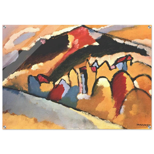 STUDY FOR AUTUMN 1909 - Wassily Kandinsky Acrylic Print - 70x100 cm / 28x40″ inches