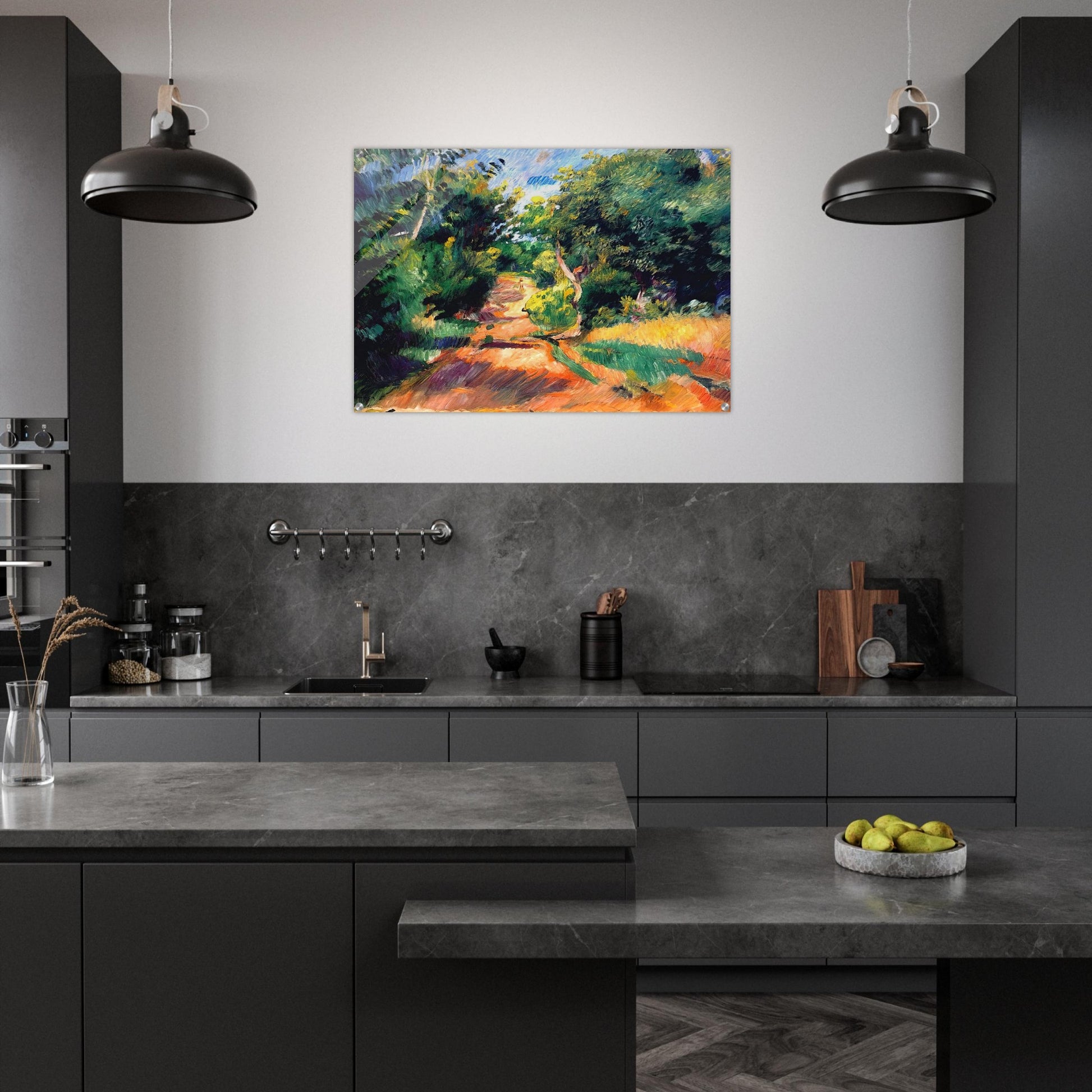 Landscape Near Varengeville - Pierre-Auguste Renoir Acrylic Print - 70x100 cm / 28x40″ inches