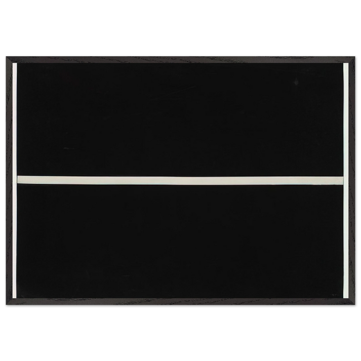 Horizontal Band - Ellsworth Kelly 70x100 cm / 28x40 inches Framed Art Print – Black Wooden Frame