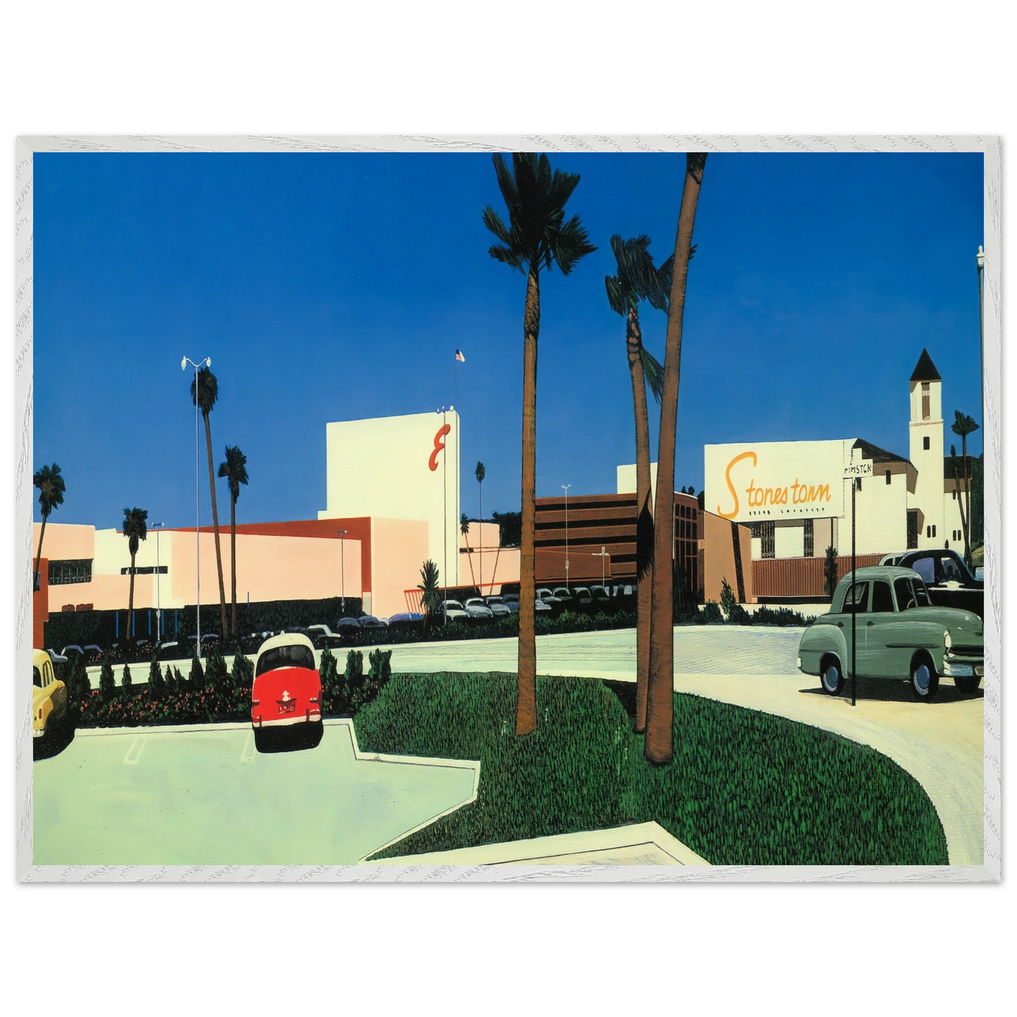 Hiroshi Nagai - In the beginning Stonestown Wall Art - 21x29.7 cm / 8x12" - Premium Wooden Framed Poster With Fine Art Paper - Wood frame