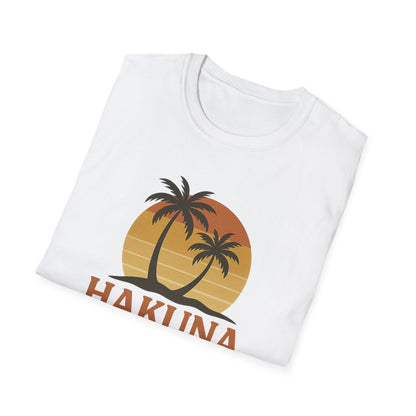 Hakuna Matata Maglietta Grafica Retro, Maglietta Positiva Senza Pensieri, T-Shirt Ispirata agli Anni '90, Top con Citazione di Buonumore, Regalo Unisex