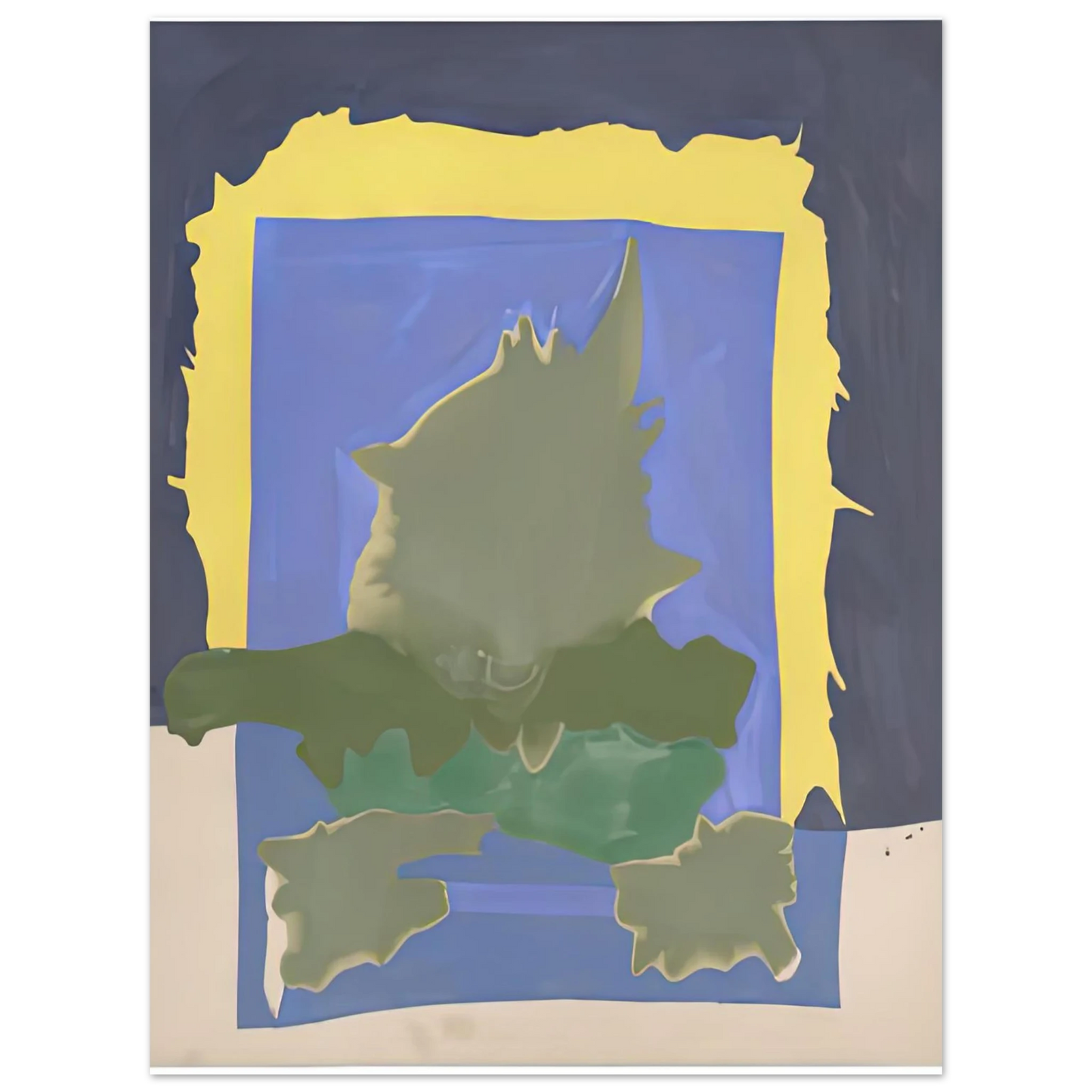 Helen Frankenthaler - Interior Landscape, 1964- Wall Art - 21x29.7 cm / 8x12" - Fine Art Poster - -