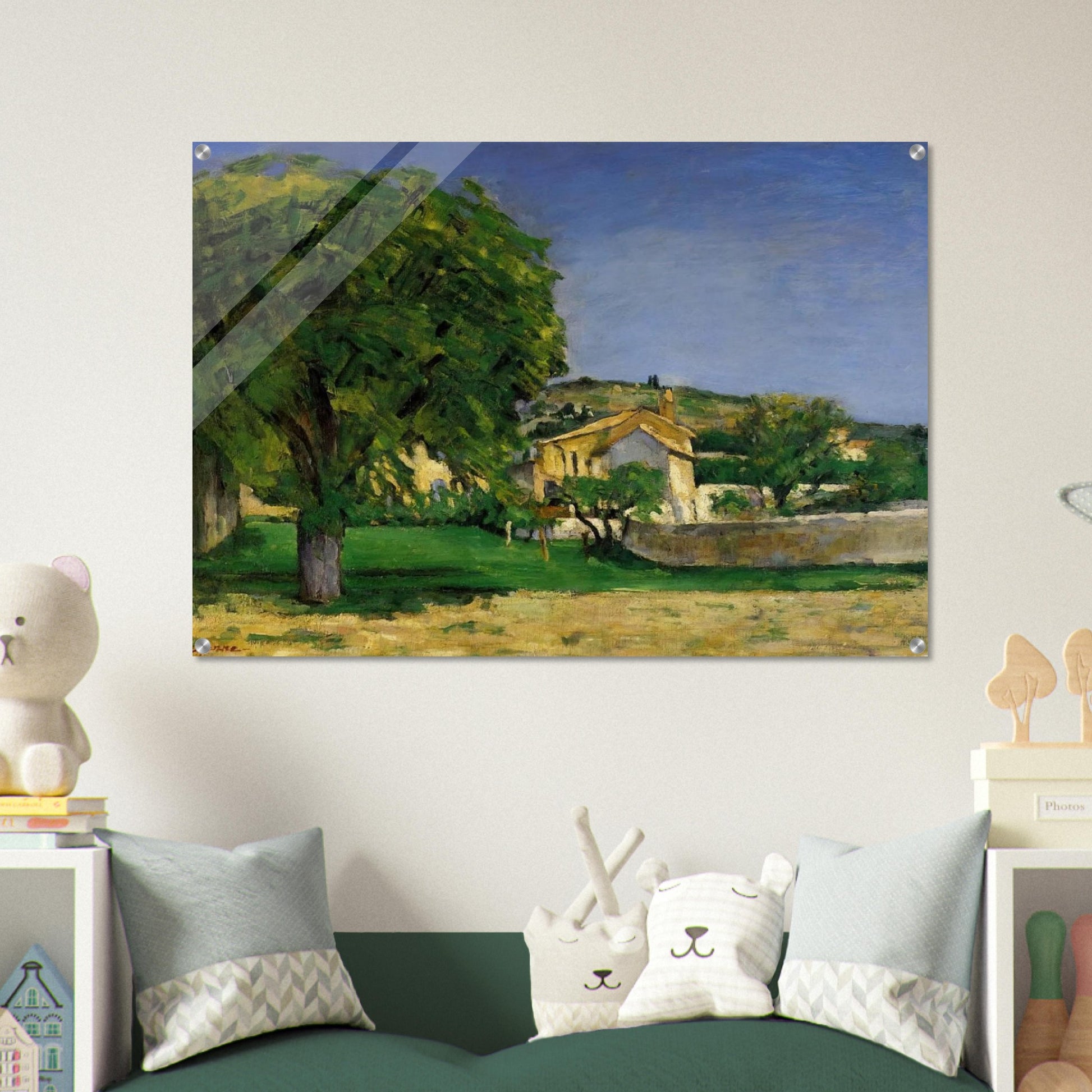 Chestnut Trees and Farmstead of Jas de Bouffin - Paul Cézanne Acrylic Print - 70x100 cm / 28x40″ inches