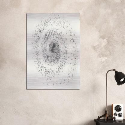 Untitled From the series Graphic Objects - 1972 - Mira Schendel Brushed Aluminum Print - 70x100 cm / 28x40 inches | Mira Schendel Aluminum Print | Mira Schendel Prints