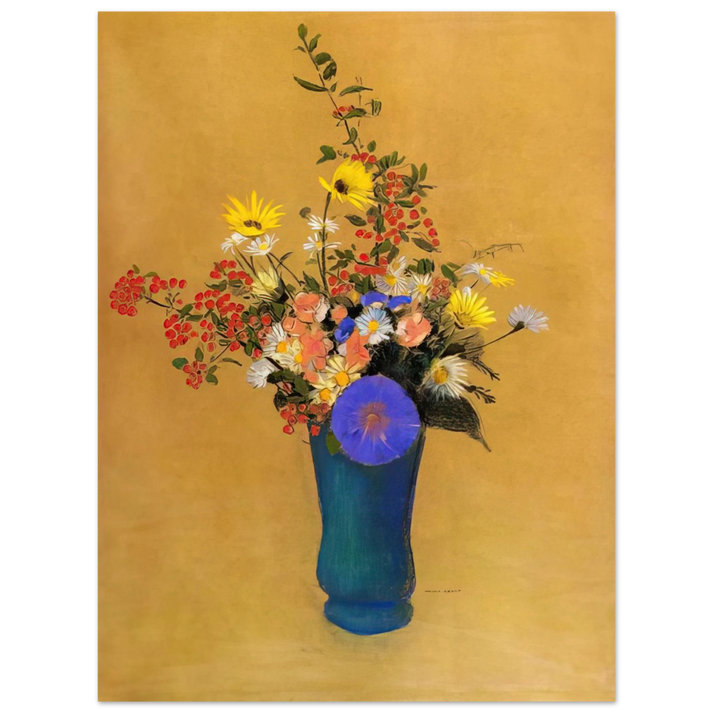Odilon Redon - BOUQUET OF WILD FLOWERS  75x100 cm / 30x40inches Fine Art Poster