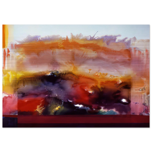 Butterfly Of Winter - 1985 - Ronnie Landfield Brushed Aluminum Print - 70x100 cm / 28x40 inches | Ronnie Landfield Aluminum Print | Ronnie Landfield Prints