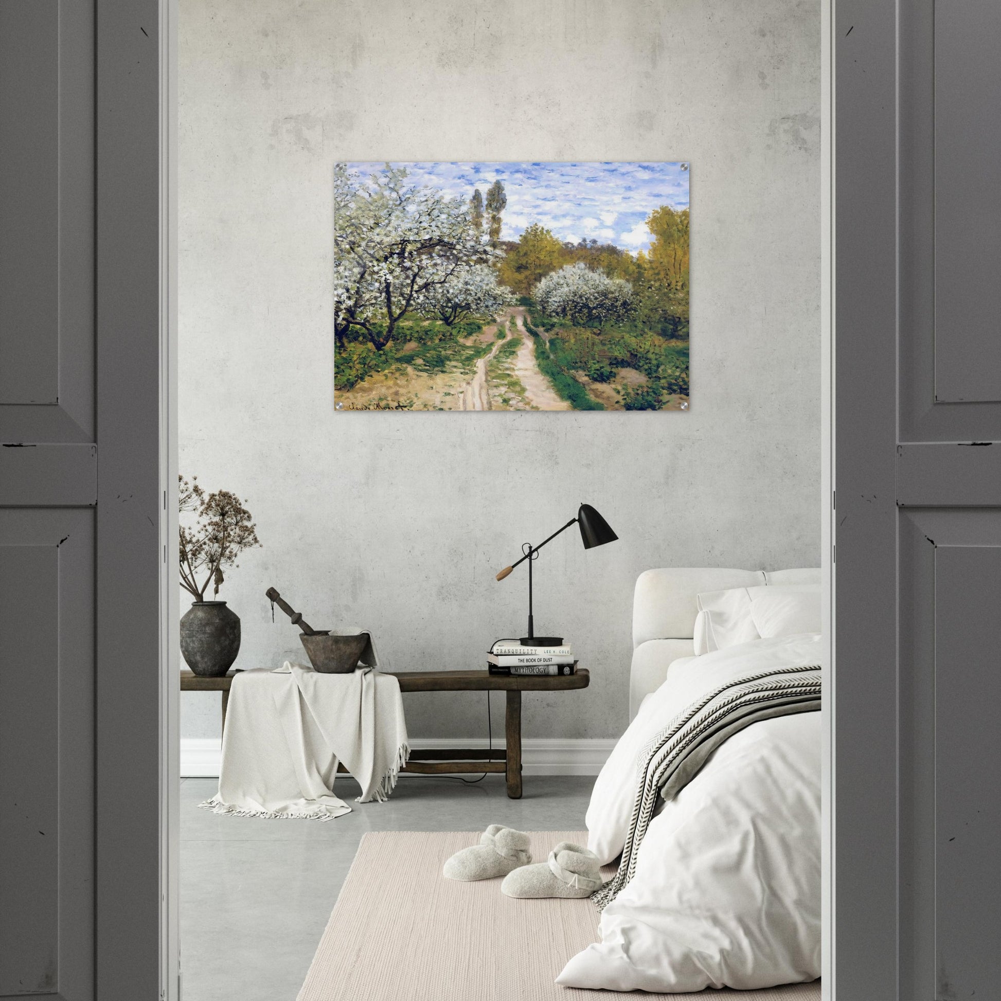 Trees in Bloom - claude monet Acrylic Print - 70x100 cm / 28x40″ inches | claude monet Wall Art | claude monet Prints