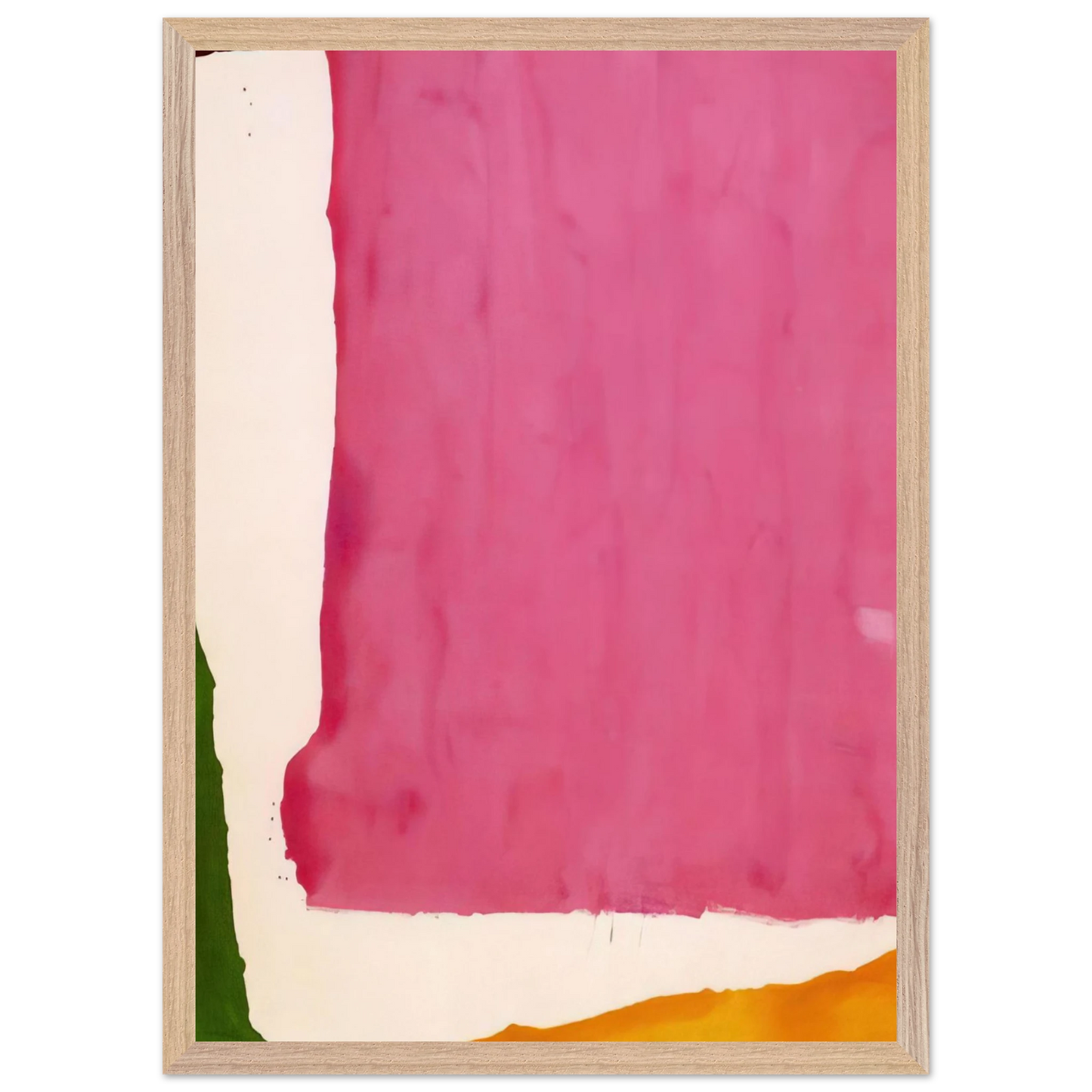 Helen Frankenthaler - Mauve District - 1966 Wall art - 40x50 cm / 16x20 inches - Premium Wooden Framed Poster With Fine Art Paper - Black frame