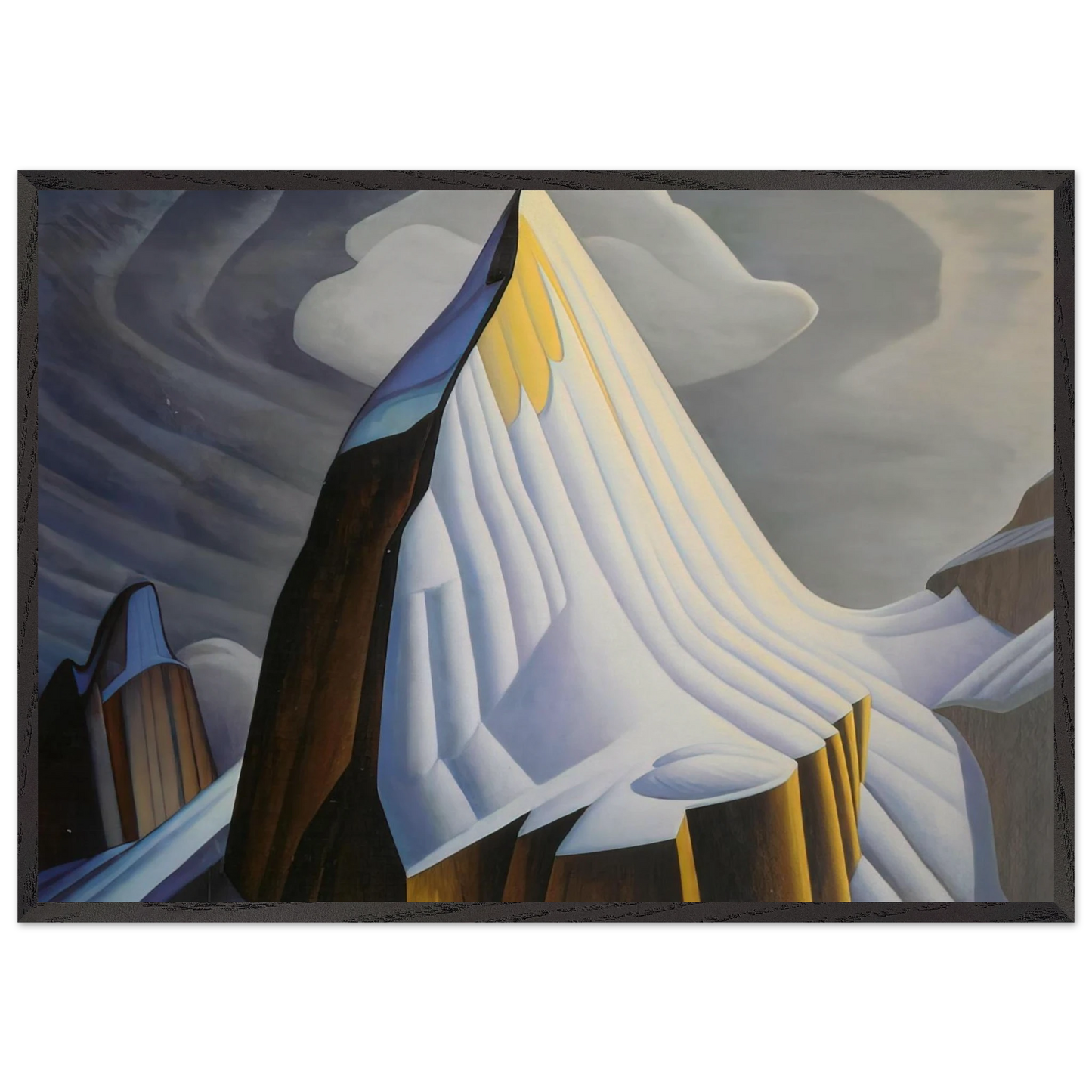 Mount Lefroy - 1930 - Lawren Harris Framed Art Print – Black Wooden Frame - Default Title - -Framed Art Print