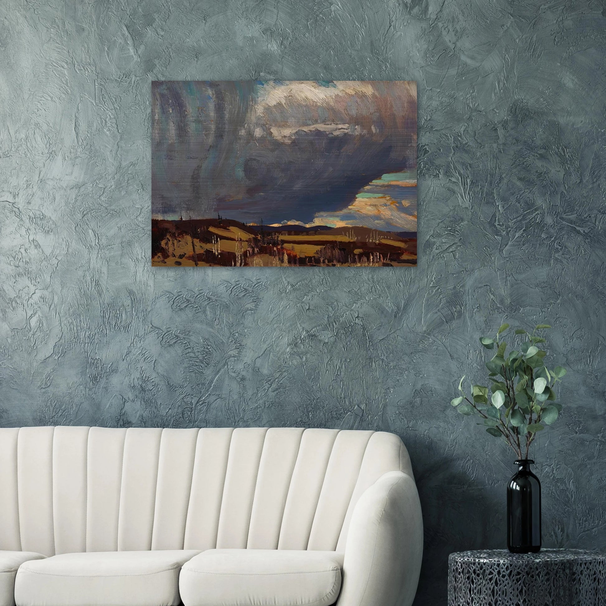 APPROACHING SNOWSTORM 1915 - Tom Thomson Brushed Aluminum Print - 70x100 cm / 28x40 inches | Tom Thomson Aluminum Print | Tom Thomson Prints