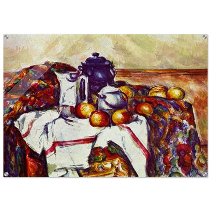 Still Life with Blue Pot - Paul Cézanne Acrylic Print - 70x100 cm / 28x40″ inches
